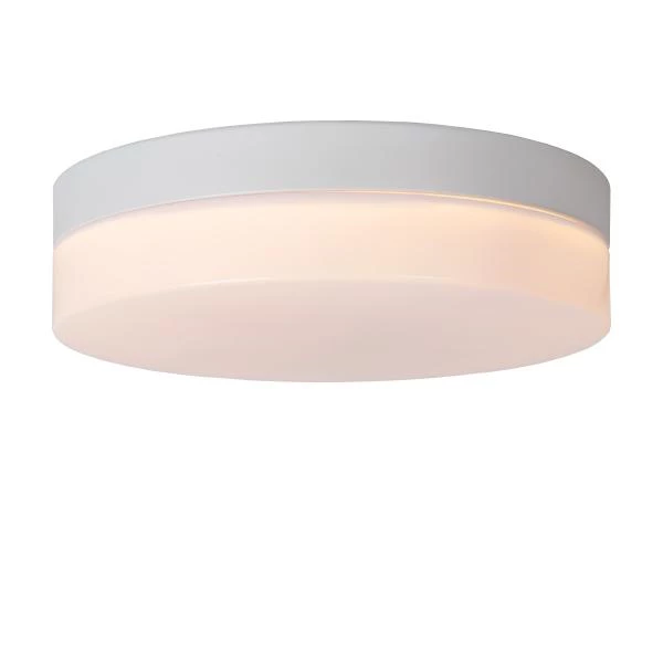 Lucide BISKIT - Plafonnier Salle de bains - Ø 23 cm - LED - 1x12W 2700K - IP44 - Détecteur De Mouvement - Blanc - DETAIL 1